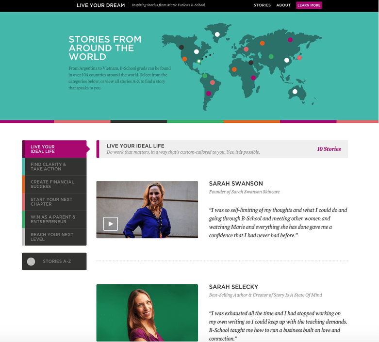 Marie Forleo B School Customer Testimonials