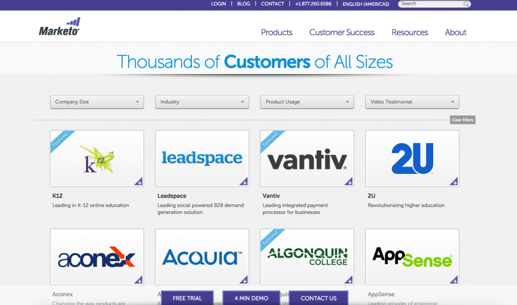 Marketo Customer Testimonials