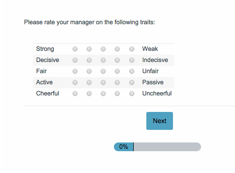 semantic differential question
