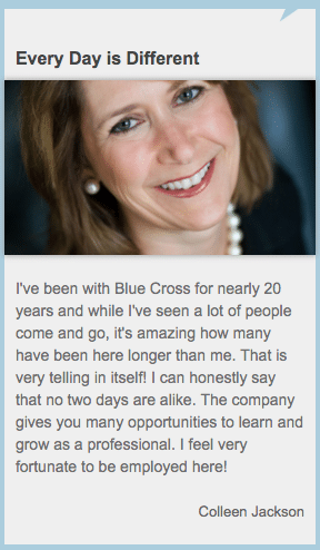 blue cross blue shield testimonials