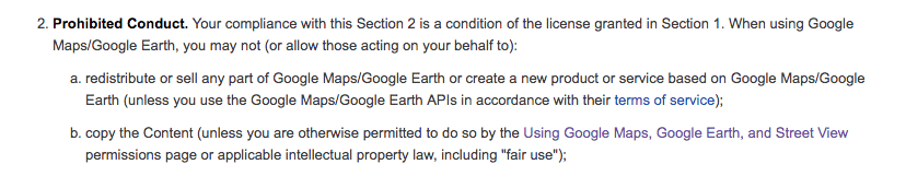 google review policy on copying content