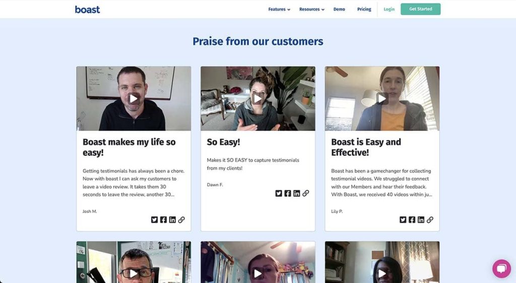 Automatically display testimonials on your website