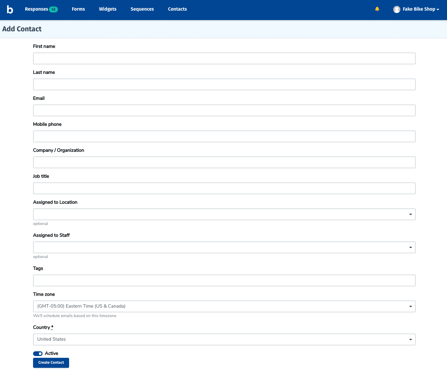 Contact management