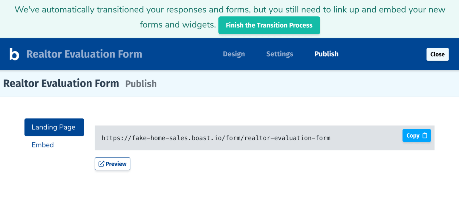 landing page links