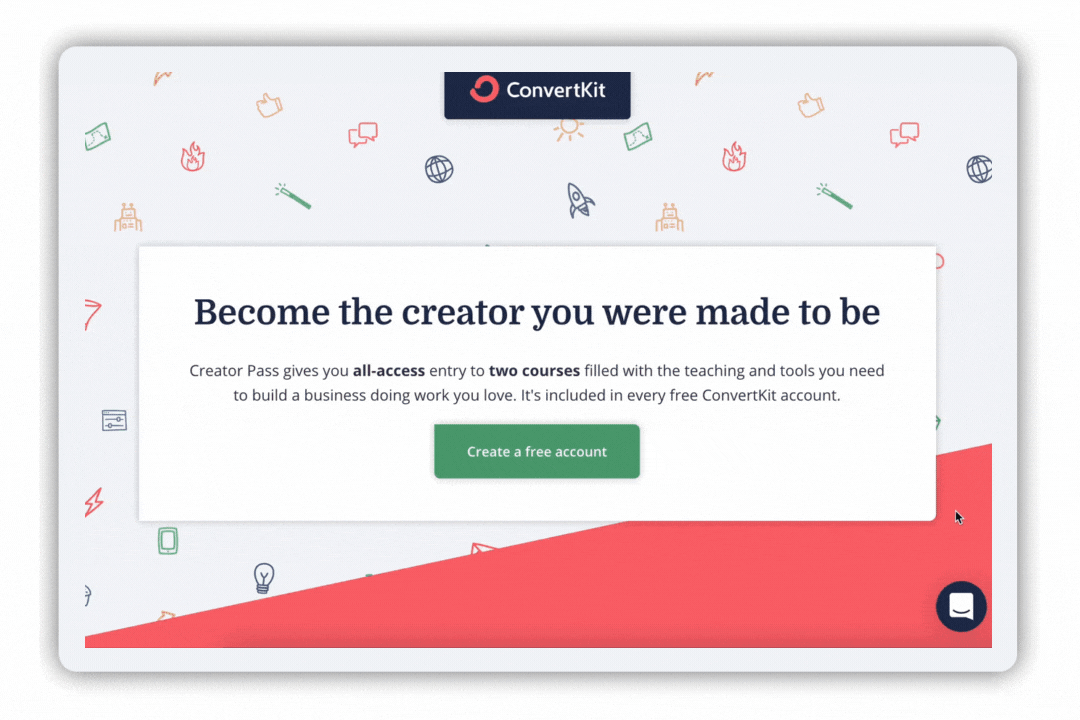 ConvertKit Landing Page Example