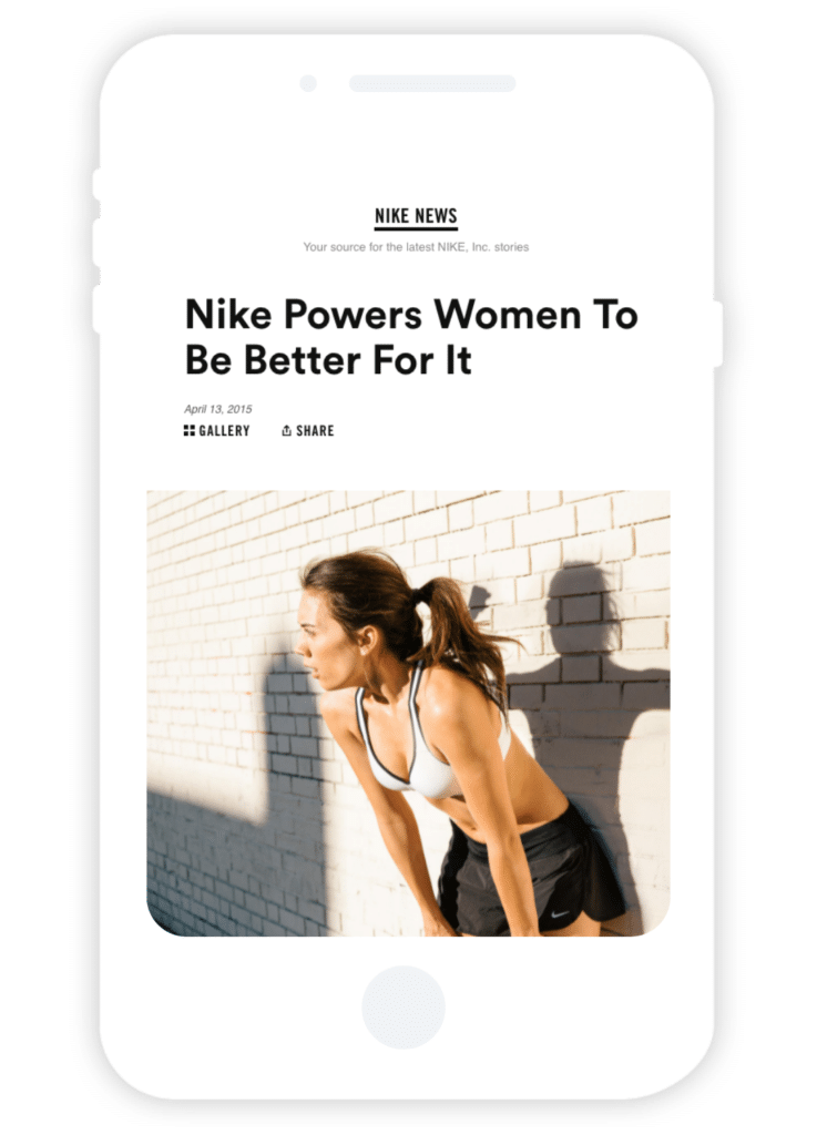 examples of user-generated content - Nike's Better For It Campaign