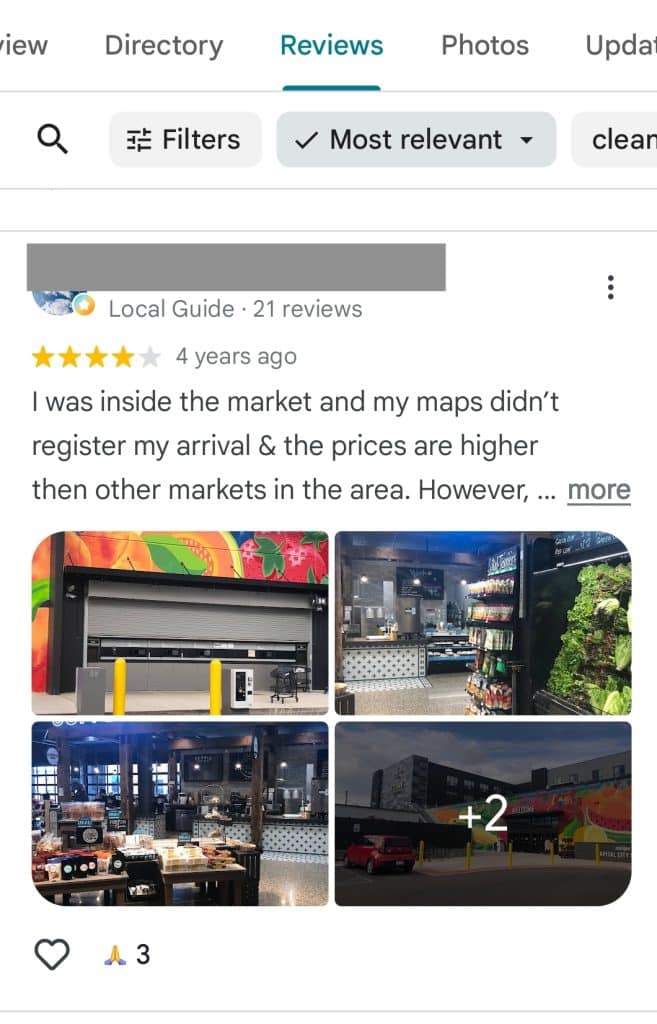 customer review with pictures